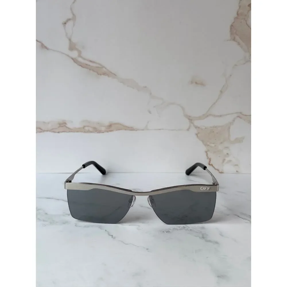 NEW Off White Rimini Silver Mirror Unisex Sunglasses